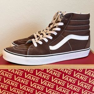 Vans Sk8-Hi Rain Drum/True White Brown Men’s Size 11